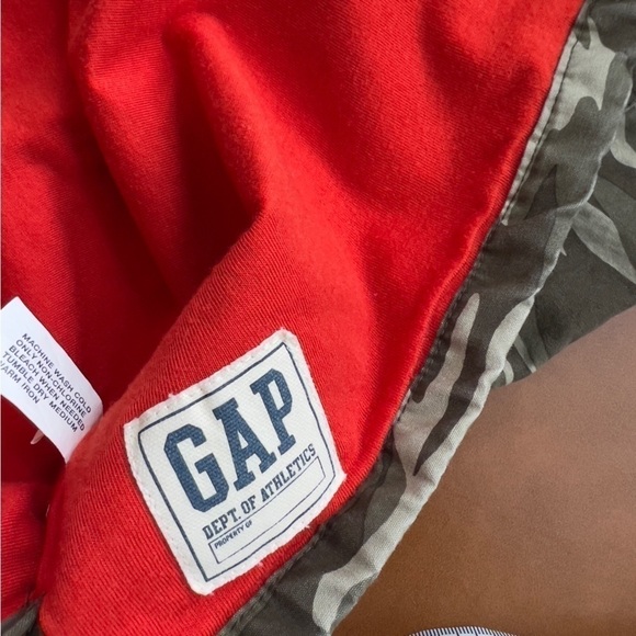 Gap Kids Boys Utility Camo Army Shacket Jacket Shirt Outerwear Cotton Size 7 - Picture 4 of 13